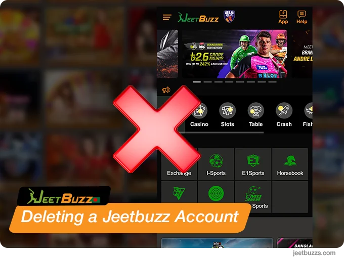 Deleting a JeetBuzz999 BN Account