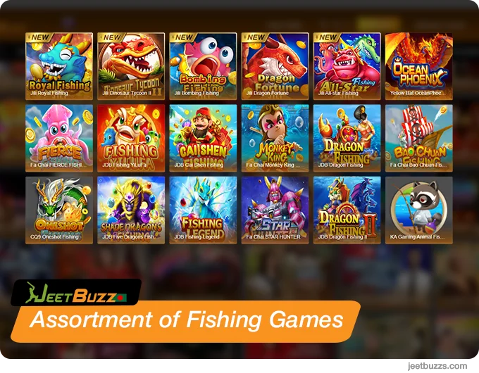 Assortment of Fishing Games at JeetBuzz999 Bangladesh