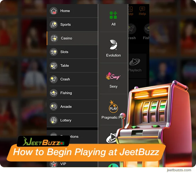 Step by step instruction of how to start playing at JeetBuzz999