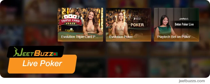 Live Poker at JeetBuzz999 Bangladesh