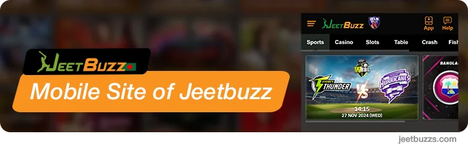 Mobile Site of JeetBuzz999 Bangladesh